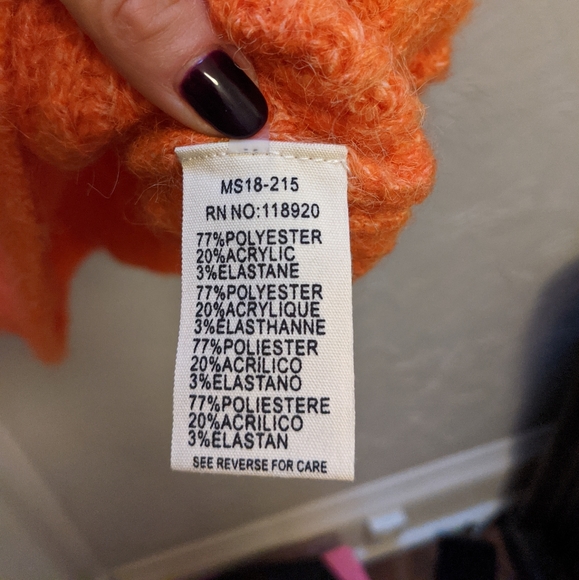 Frnch Paris orange sweater - Picture 4 of 4